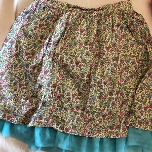 Child ruffled floral skirt (L)